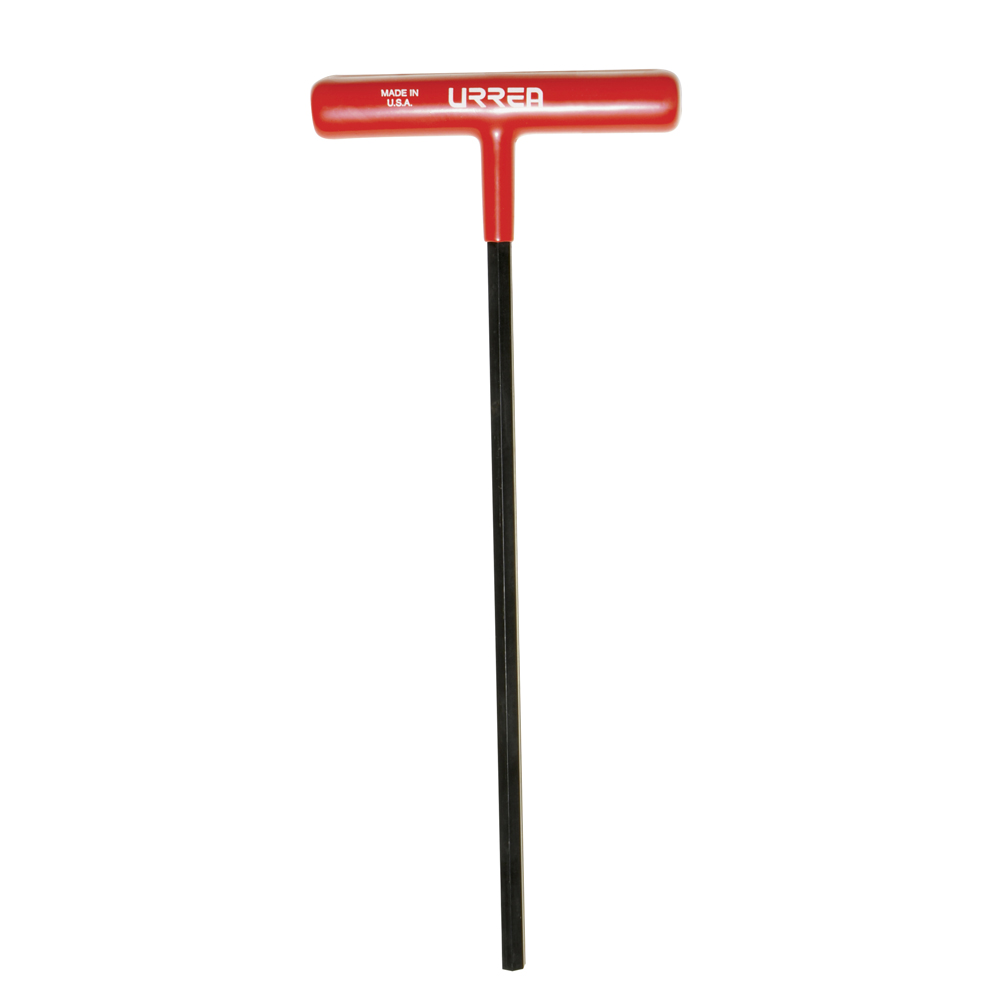 Llave hexagonal larga tipo "T" ergonómica en pulgadas, 3/8"