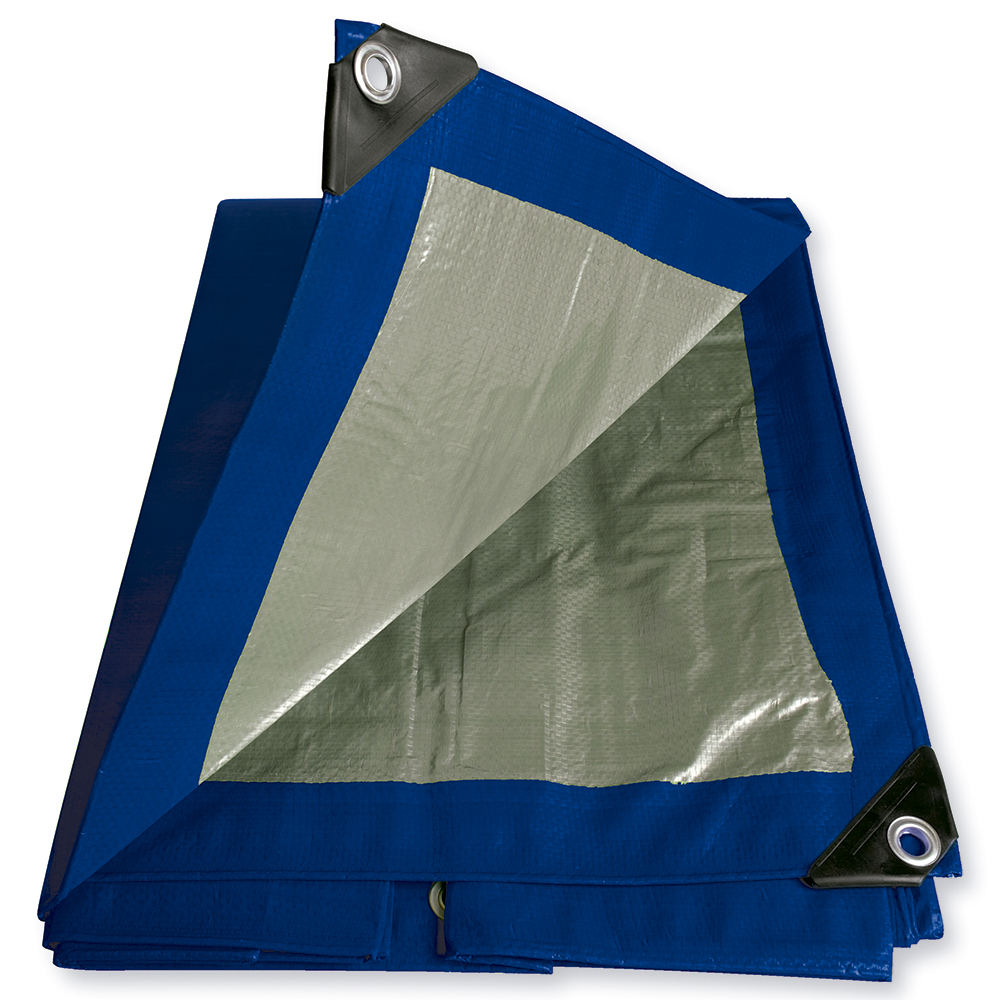 Lona de polietileno color azul 2.43 x 3.04 m