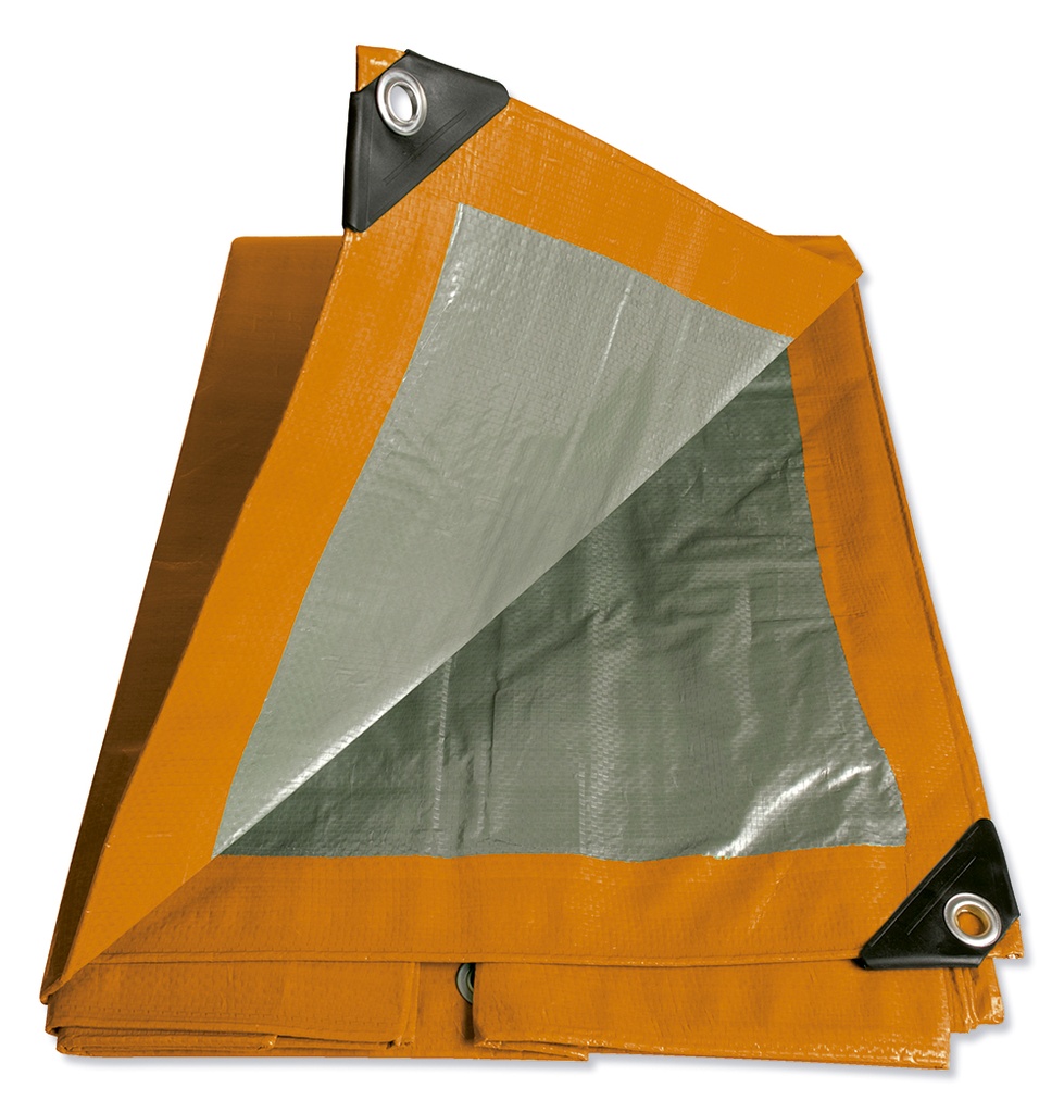 [LE14X18N] Lona de polietileno color naranja 4.26 x 5.48 m