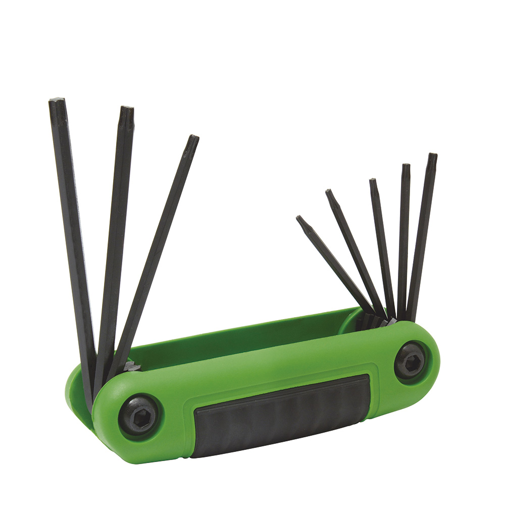 Juego de 8 llaves Torx tipo navaja