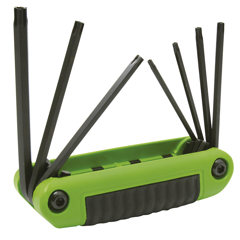 Juego de 7 llaves Torx Tamper Proof tipo navaja