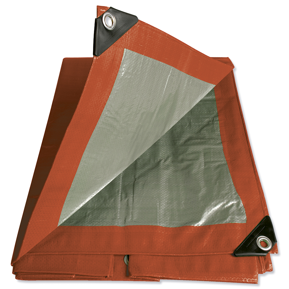 Lona de polietileno color rojo 5 x 6 m