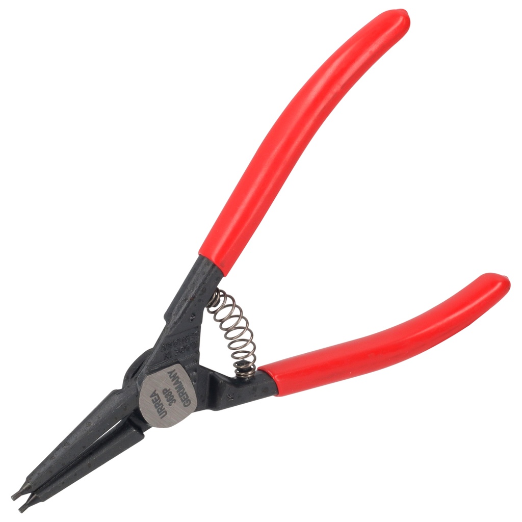 Pinza con mango rubber grip para anillos de retención forjadas tipo externo ángulo de 0°