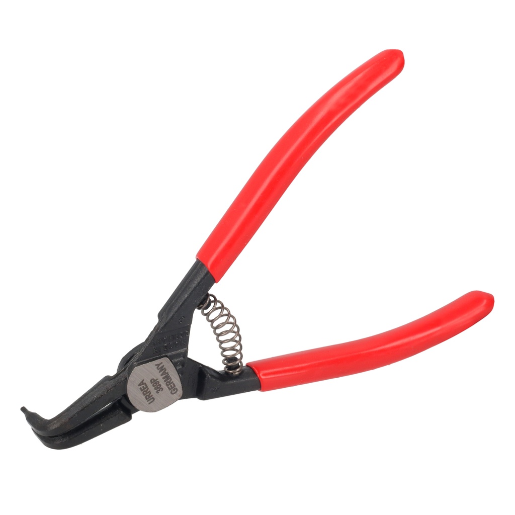Pinza con mango rubber grip para anillos de retención forjadas tipo externo ángulo de 90°