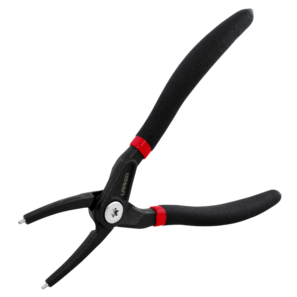 [366G] Pinza con mango de vinil para anillos de retención forjadas tipo interno ángulo de 0°