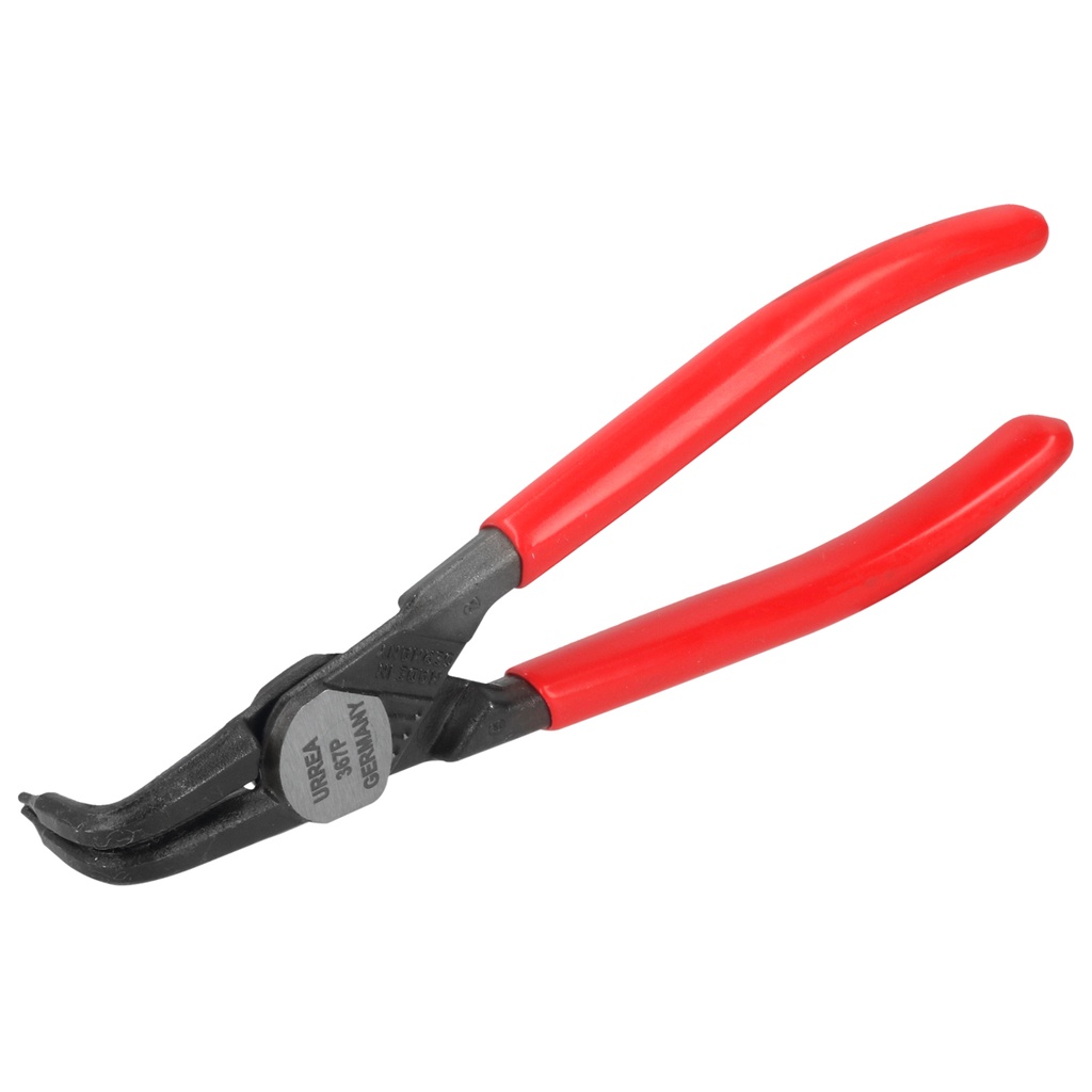 Pinza con mango rubber grip para anillos de retención forjadas tipo interno ángulo de 90°