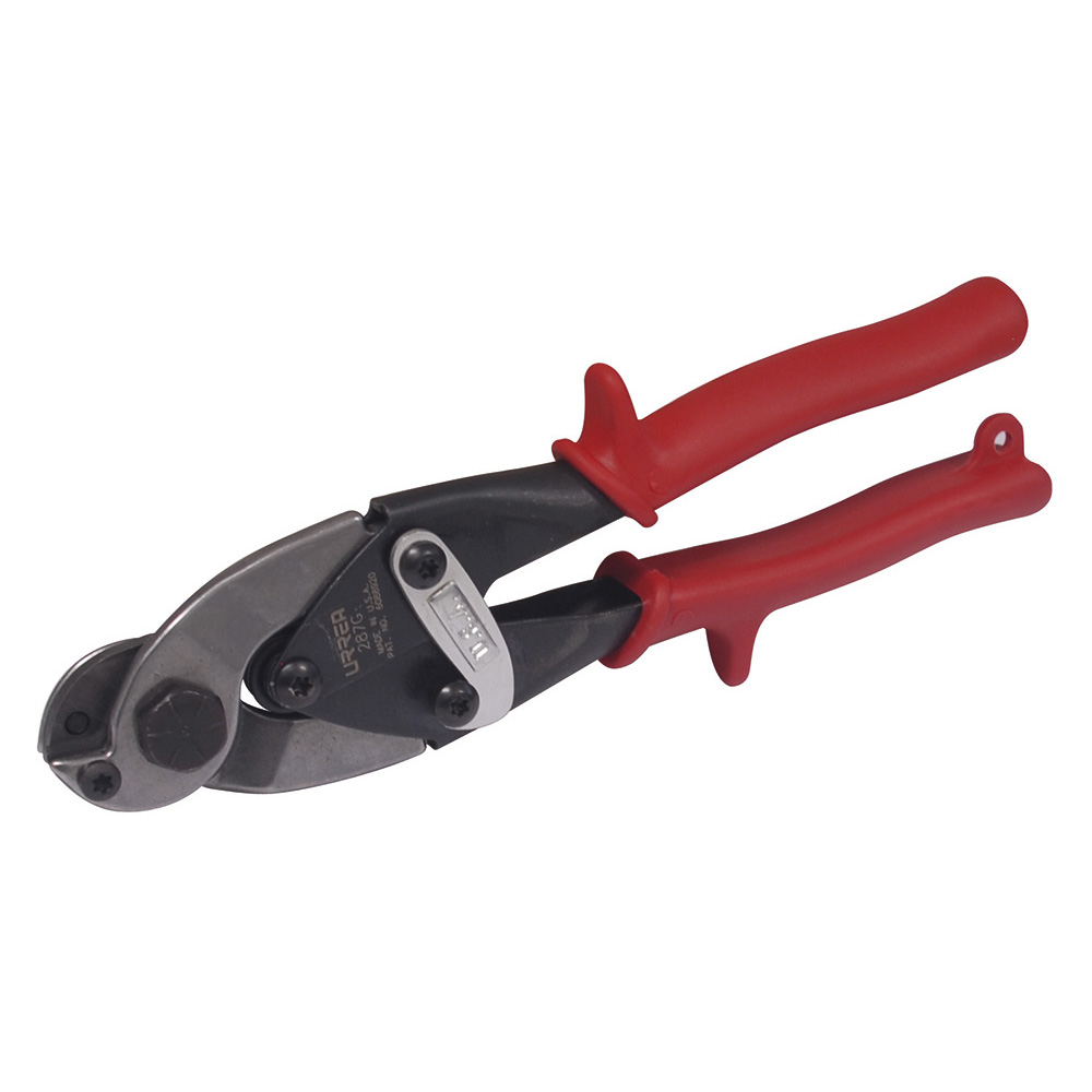 Tijera con mango rubber grip corta cable y alambre de acero, 9"