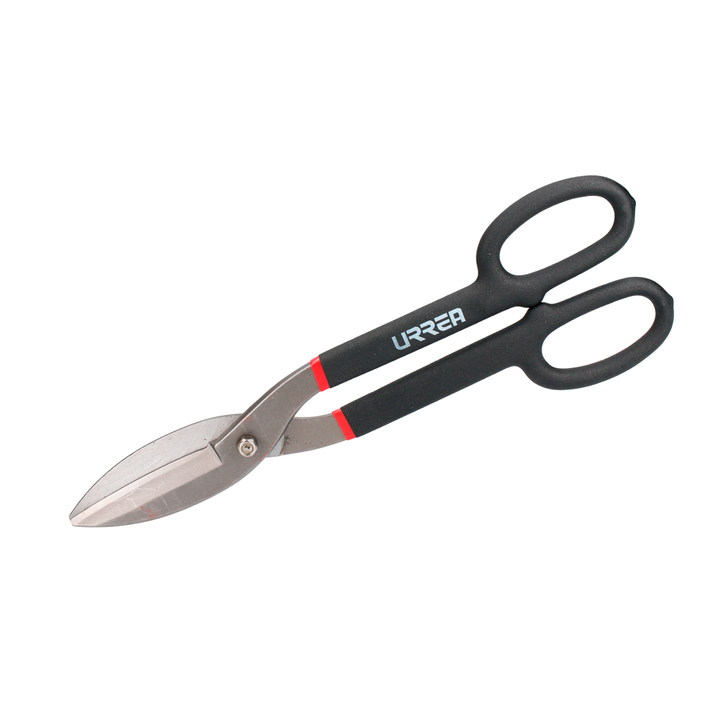 Tijeras con mango rubber grip para hojalatero 14"