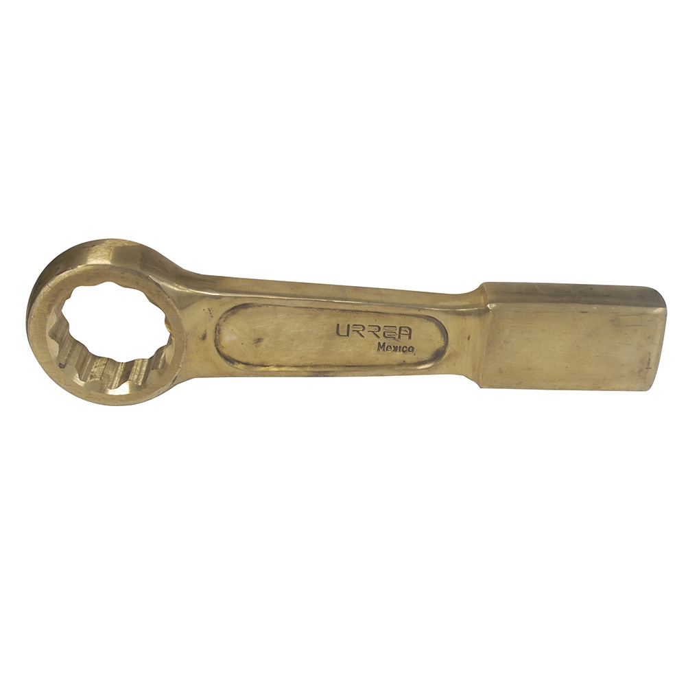 Llave de golpe plana de bronce-aluminio antichispa en pulgadas, 12 puntas, 2-15/16"