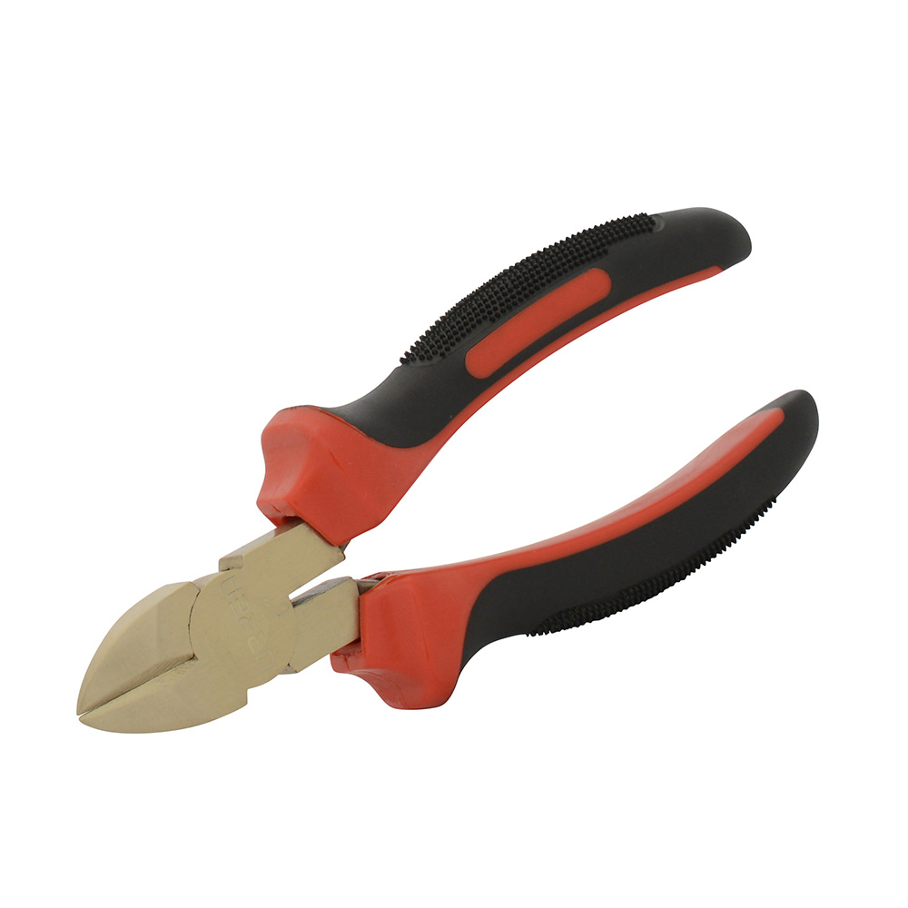Pinza de bronce-aluminio antichispa 6", de corte diagonal