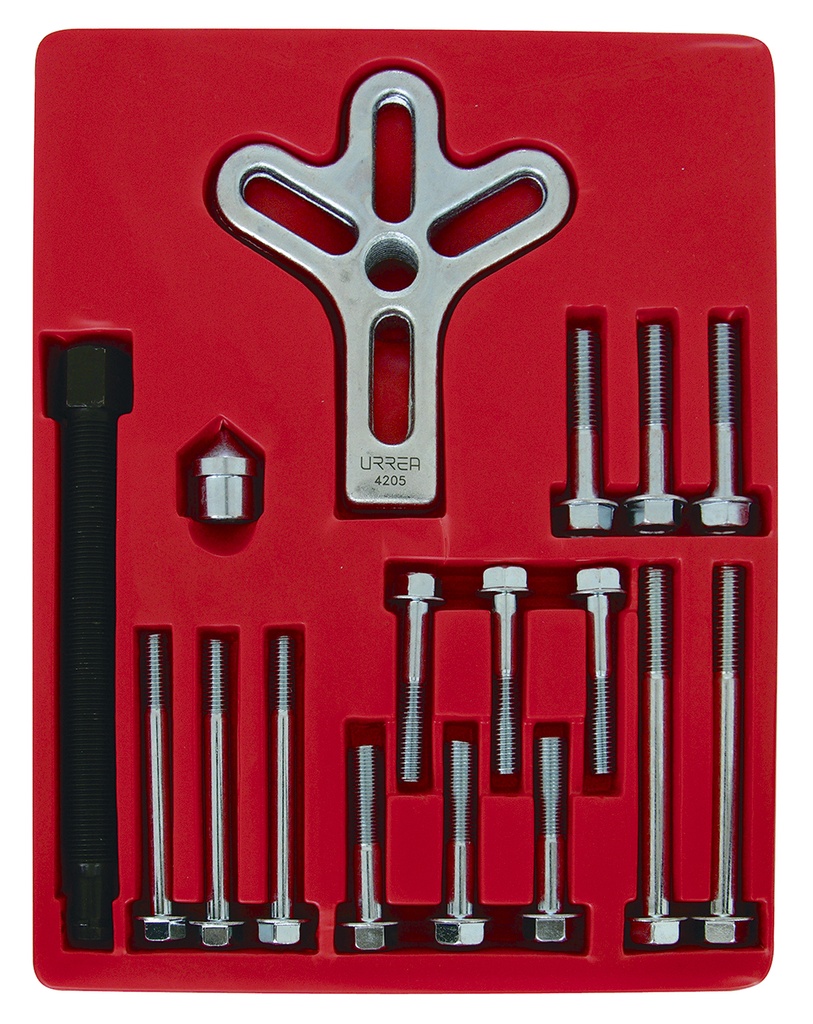 Juego de extractor automotriz de volante tipo C, 17 piezas