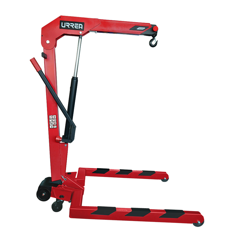 Pluma hidráulica plegable con patas paralelas, 1 ton