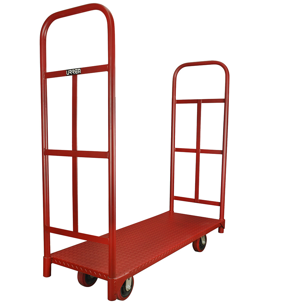 Carro plataforma tipo "U", 132 cm x 49 cm, 1 ton