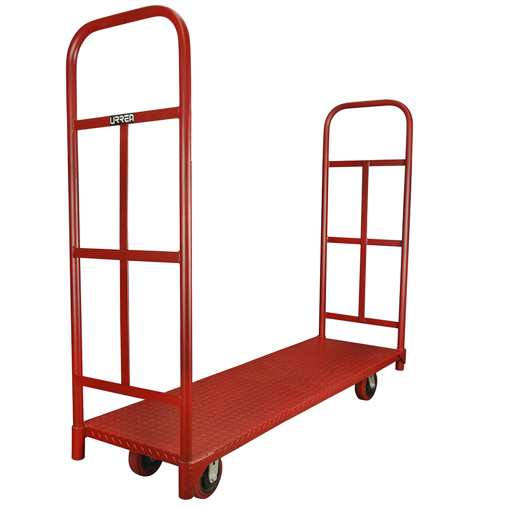 Carro plataforma tipo "U", 165 cm x 49 cm, 1 ton