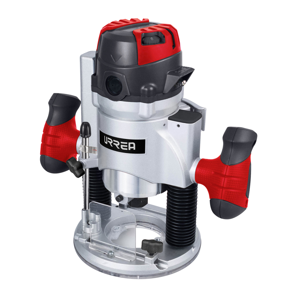 Router base con luz LED de trabajo 1/4"-1/2" 1,300 W 120 V, 11,000 - 25,000 RPM