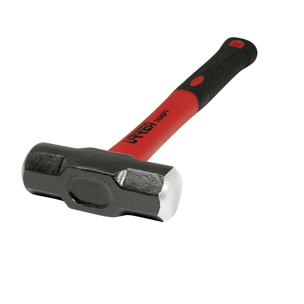 [1434GFV] Marro octagonal cabeza maquinada con mango de fibra de vidrio de 15-1/4", 3 lb