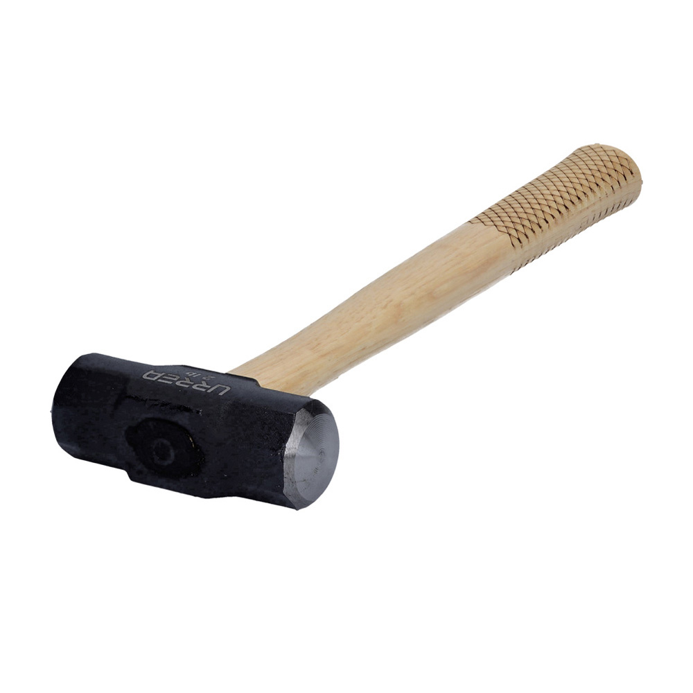 Marro octagonal cabeza maquinada con mango de hickory Americano de 16", 2 lb