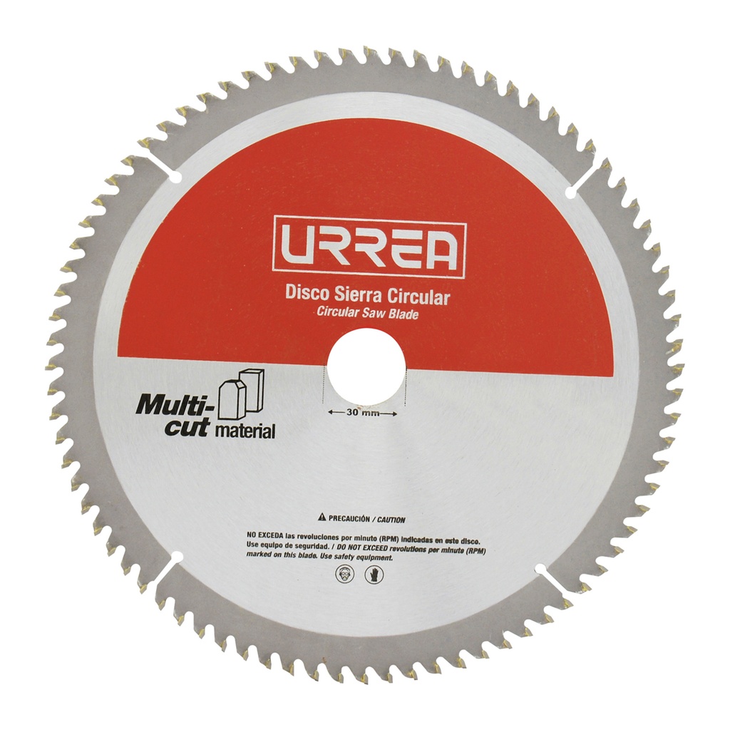 Disco para sierra circular para corte multi-material 100 dientes, 10"
