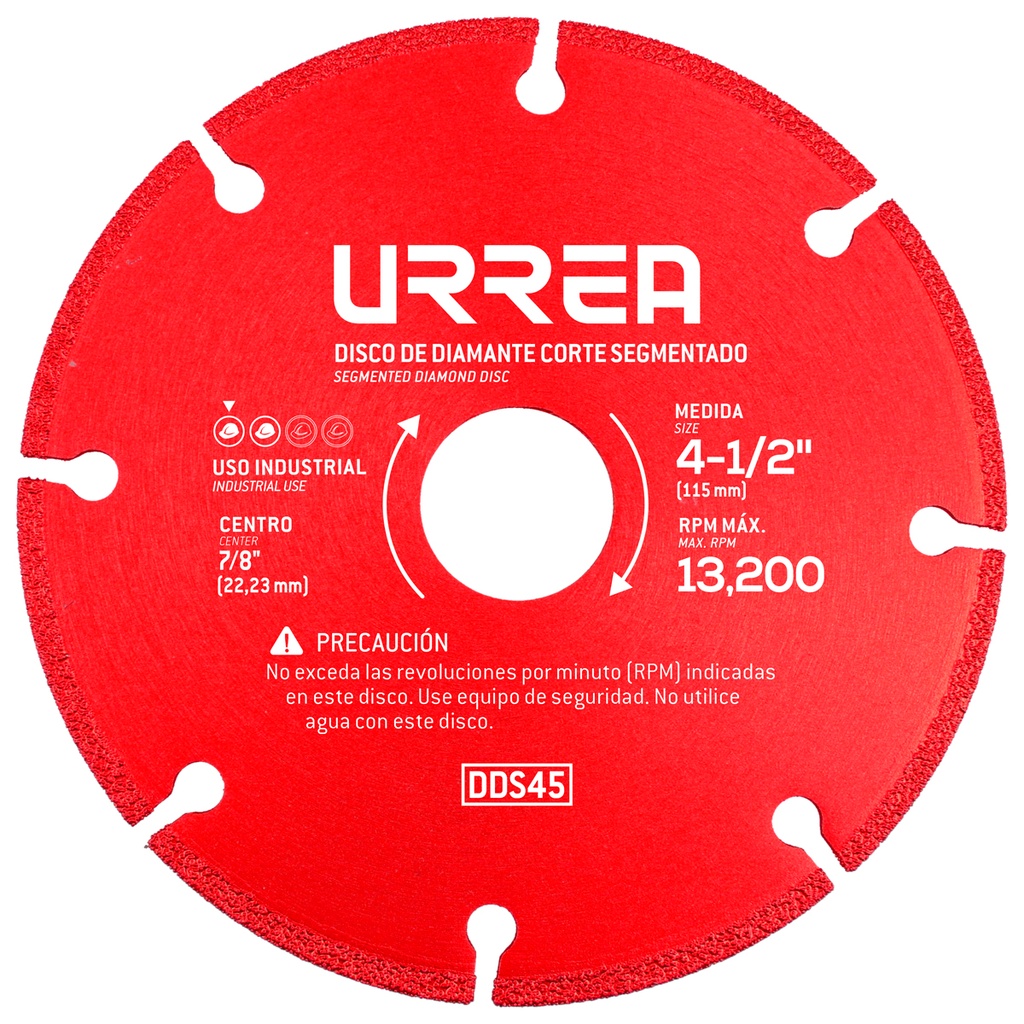 [DDS45] Disco de diamante segmentado, 4-1/2"