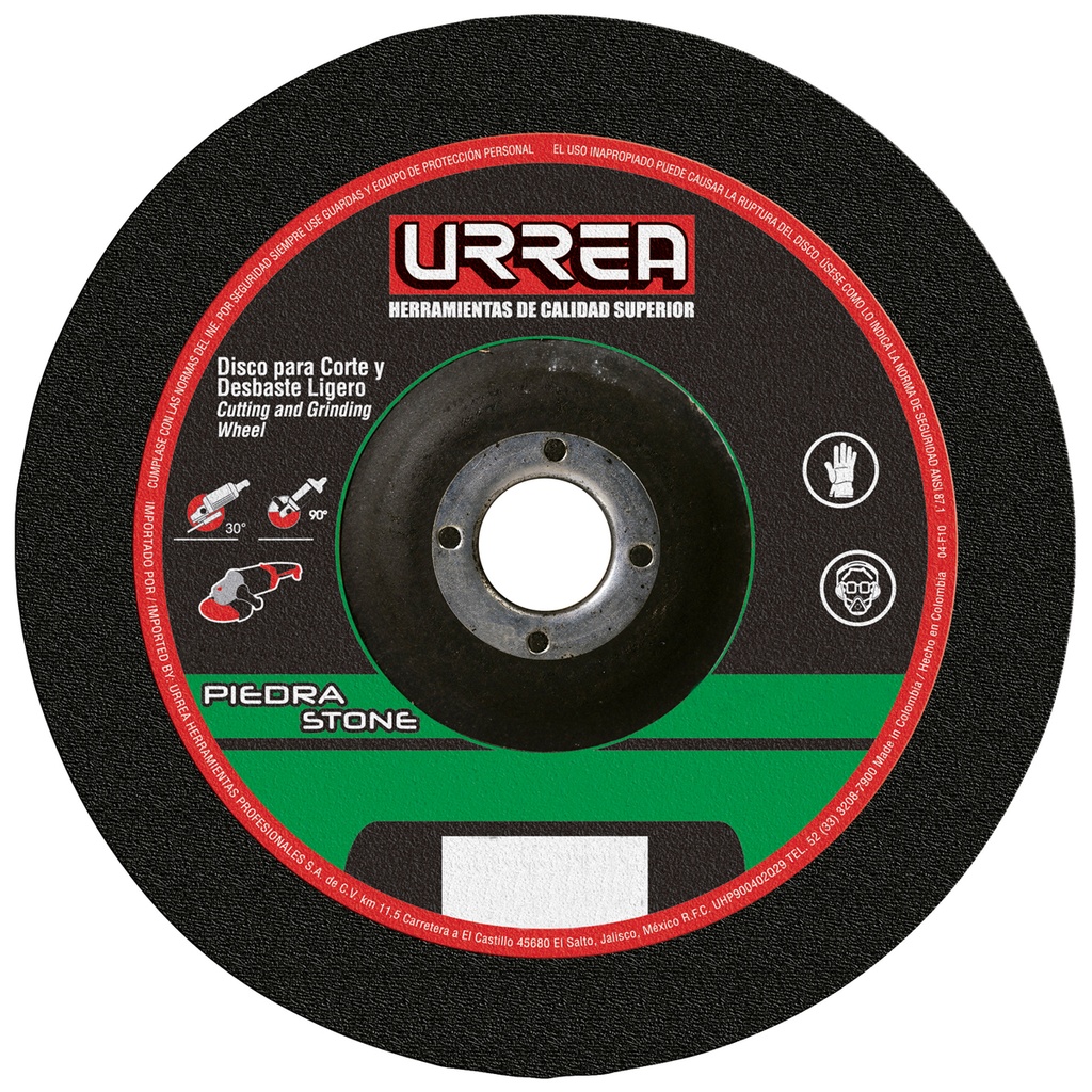 [U419] Disco abrasivo tipo 27 para piedra 9" x 1/8"