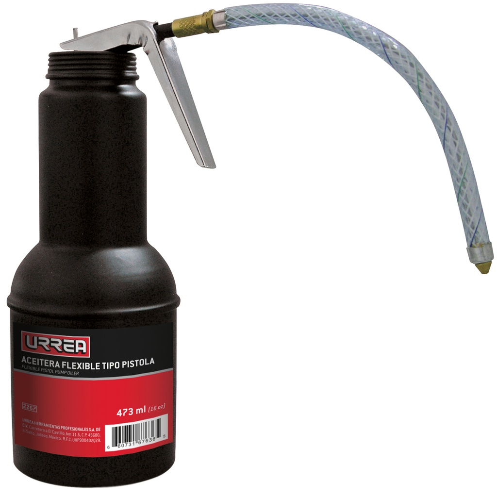 [2267] Aceitera flexible tipo pistola de 473 ml