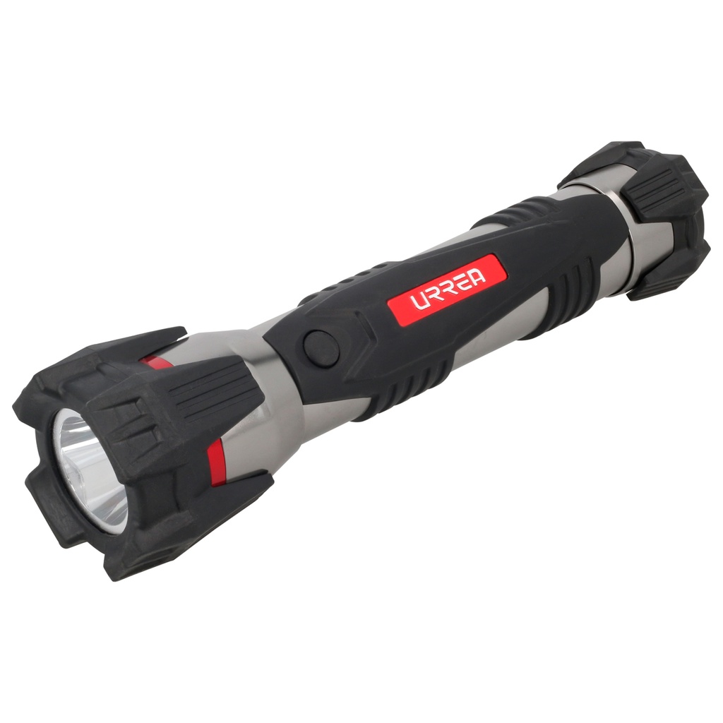 Linterna de LED anti-impacto a baterías, 2 pilas "D"