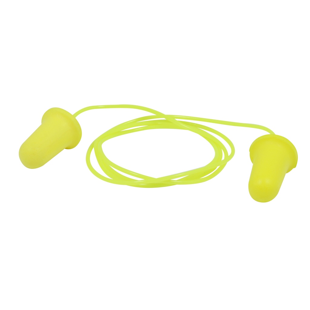 Tapones desechables de alta visibilidad color verde para oídos SNR 32 dB