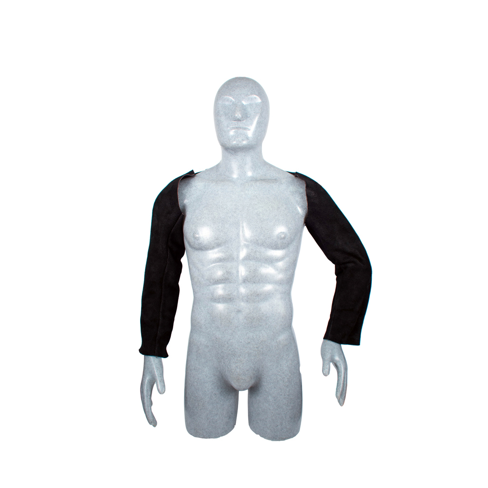 Mangas de carnaza para soldar color negro, 57 cm