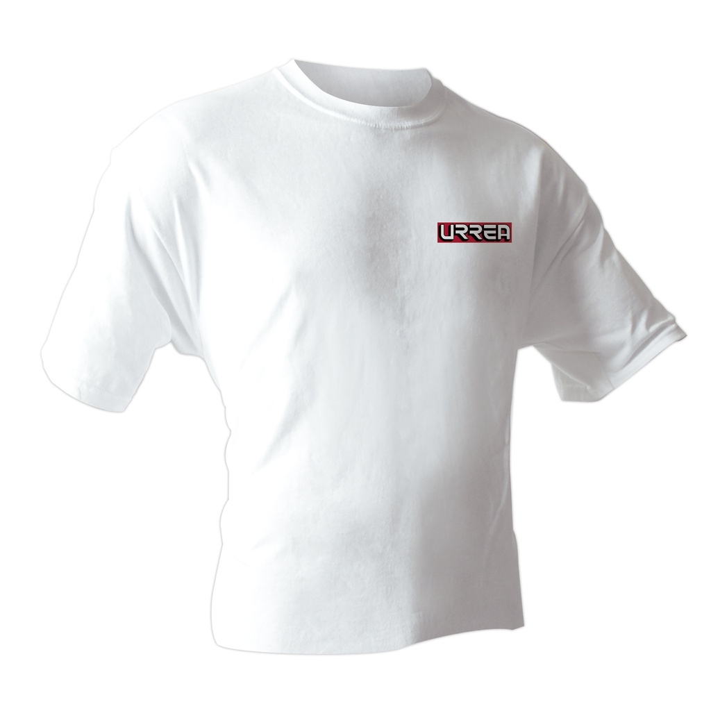 Playera cuello redondo color blanco talla CH