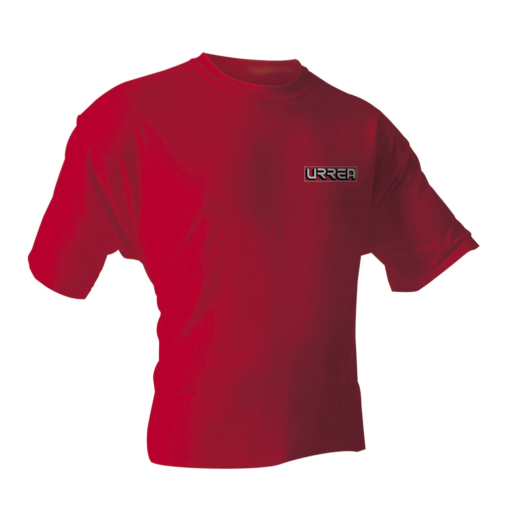 Playera cuello redondo color rojo talla G
