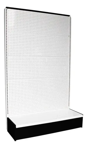 [GONPA] Góndola perimetral panel metálico 120 x 60 x 200 cm con tramo adicional