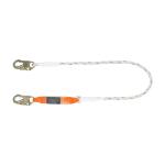 Línea de vida 1.8m cuerda políéster, absorbedor impacto,ANSI CAB-5431-18-A