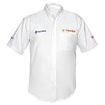 Camisa blanca para caballero, manga corta talla G, Truper CAM-BCO-CL