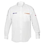 Camisa blanca para caballero, manga larga talla CH, Truper CAM-BCO-LS
