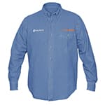 Camisa de mezclilla para caballero, manga larga talla XXG CAM-MEZ-LXXL