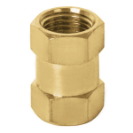 Cople de latón, tipo FF, cuerda 1/4 NPT, Truper COPLE