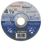 Disco Tipo 41 de 4-1/2' x 1 mm corte fino acero inox, Sable DICOF-4510I