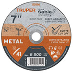 Disco Tipo 41 de 7' x 2 mm corte fino de metal, Sable DICOF-7020