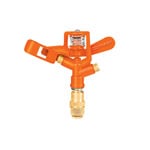 Aspersor metálico doble chorro, cabeza sola, Truper DOS