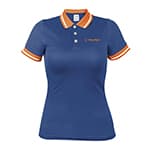 Playera tipo polo dry fit azul, para dama, talla CH, Truper DRY-AD-C