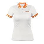 Playera tipo polo dry fit blanca, para dama, talla M, Truper DRY-BD-M