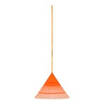 [19785] Escoba plástica para jardín, flexible, 22 dientes, mango 48' EP-22F