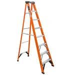 [100227] Escalera de tijera, tipo ll, 7 peldaños, fibra de vidrio EST-27FV
