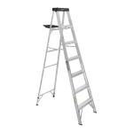 Escalera de tijera tipo III 6 escalones y bandeja, Truper EST-36
