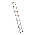 [101904] Escalera telescópica,13 peldaños, tipo II, capacidad 102kg ESTE-213