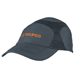 Gorra Truper color gris, 100% poliéster respirable GORT-G