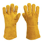 Guantes de carnaza, largos, unitalla, Truper GU-525