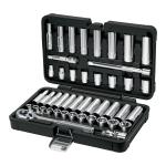 Juego de 45 herramientas cuadro 3/8' std y mm para mecánico JD-3/8X45MP