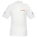 Playera tipo polo blanca, para caballero, talla M, Truper POL-BC-M