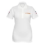 Playera tipo polo blanca, para dama, talla CH, Truper POL-BD-C